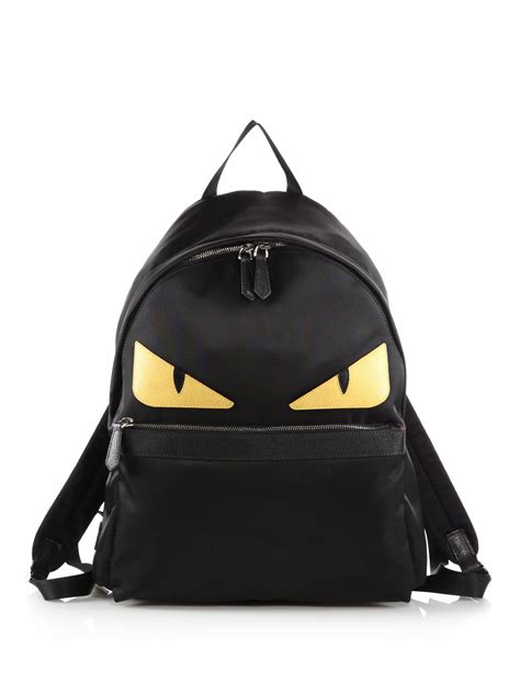 fendi black monster backpack|Fendi monster backpack yellow.